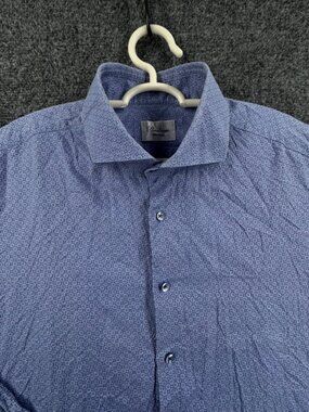 Stenstroms Romania 17 Cotton Fitted Body Blue Mens Elegant Long Sleeve Shirt